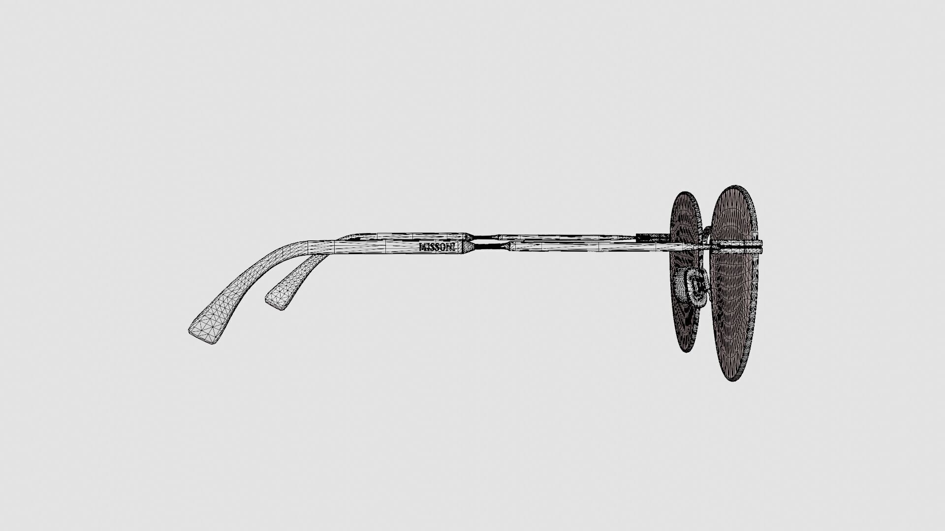 Missoni - MIS 0018 2M2 Glasses Low-poly 3D model_8