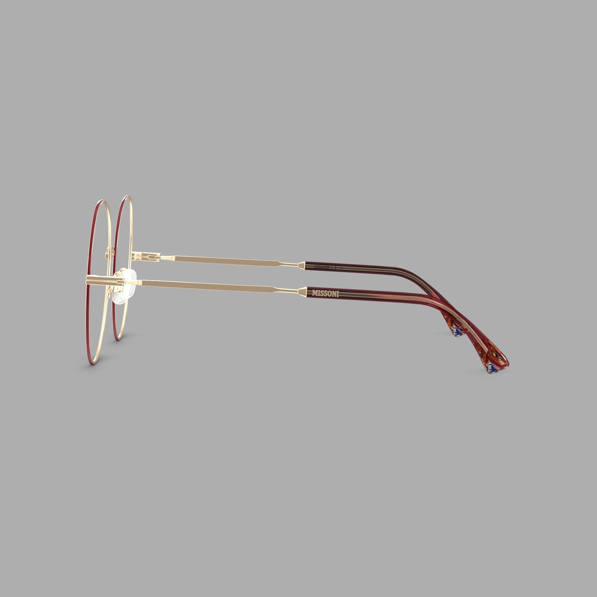 Missoni - MIS 0016 6K3 Glasses Low-poly 3D model_3