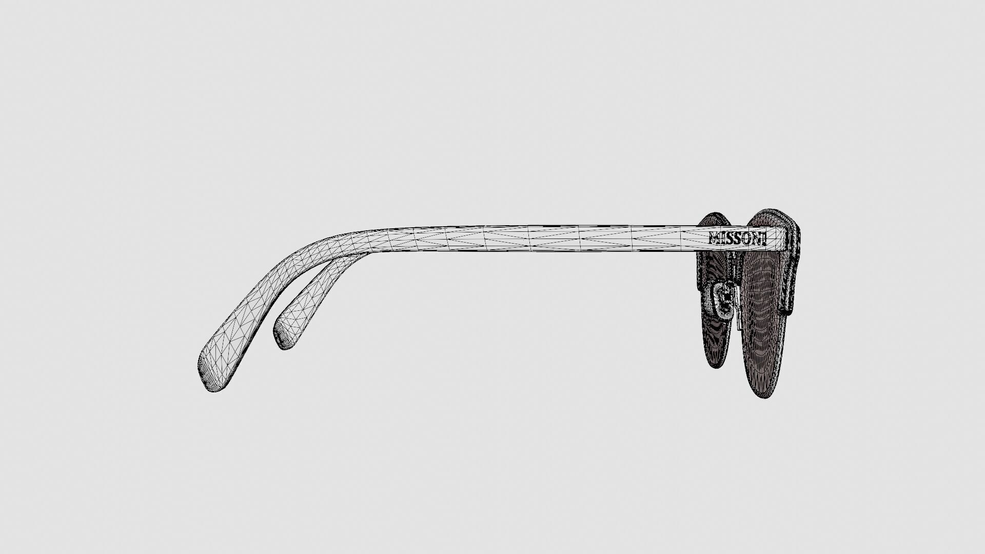 Missoni - MIS 0012 807 Glasses Low-poly 3D model_8