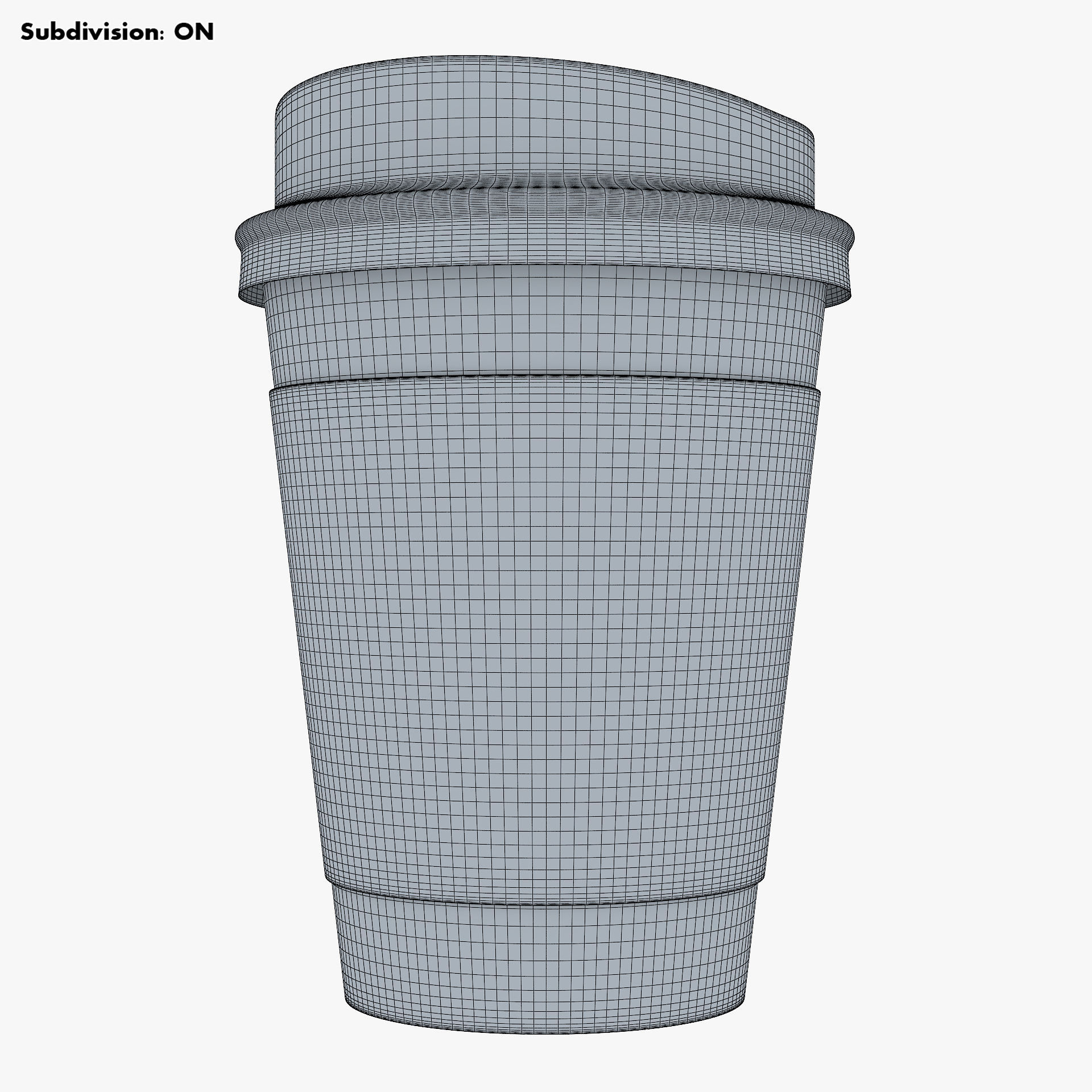 Paper Coffee Cup 12oz 360ml v 1 3D model_10
