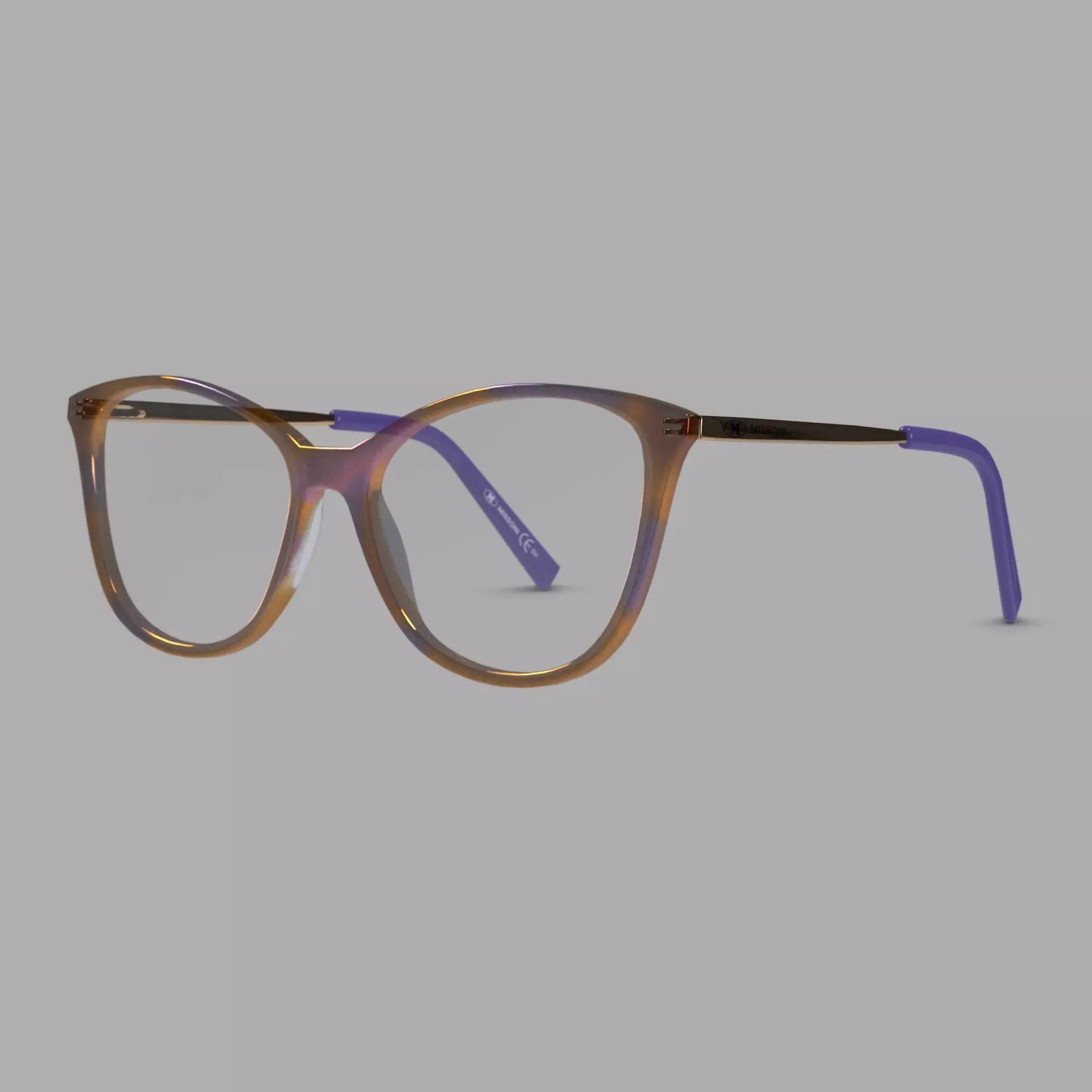M Missoni - MMI 0016 3IF Glasses Low-poly 3D model_0