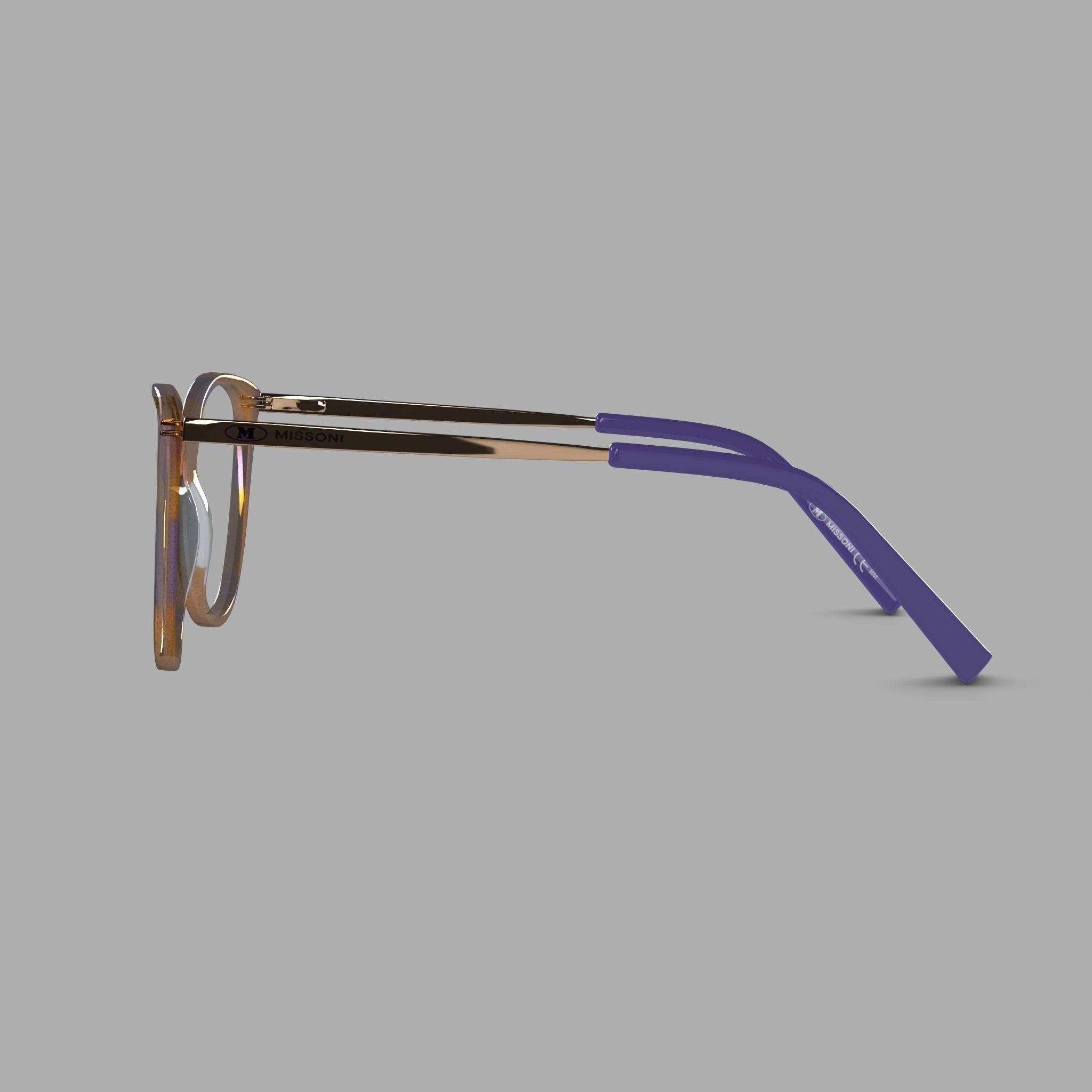 M Missoni - MMI 0016 3IF Glasses Low-poly 3D model_3