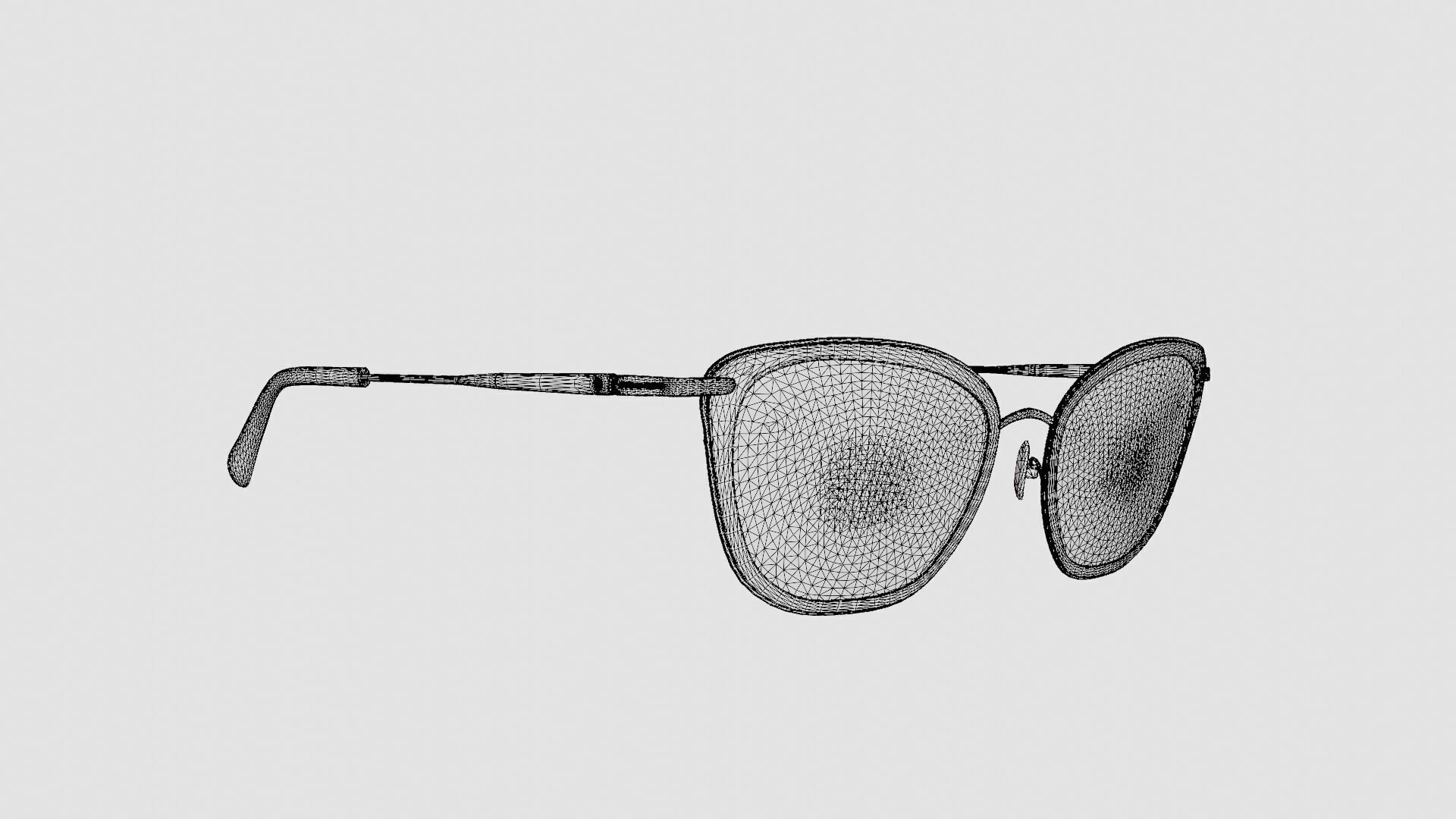 Longchamp - LO2660 035 Glasses Low-poly 3D model_7