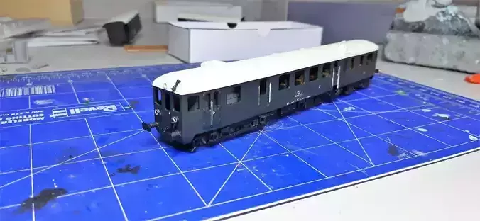 MAV Bbmot railcar 3D print model - TT scale
