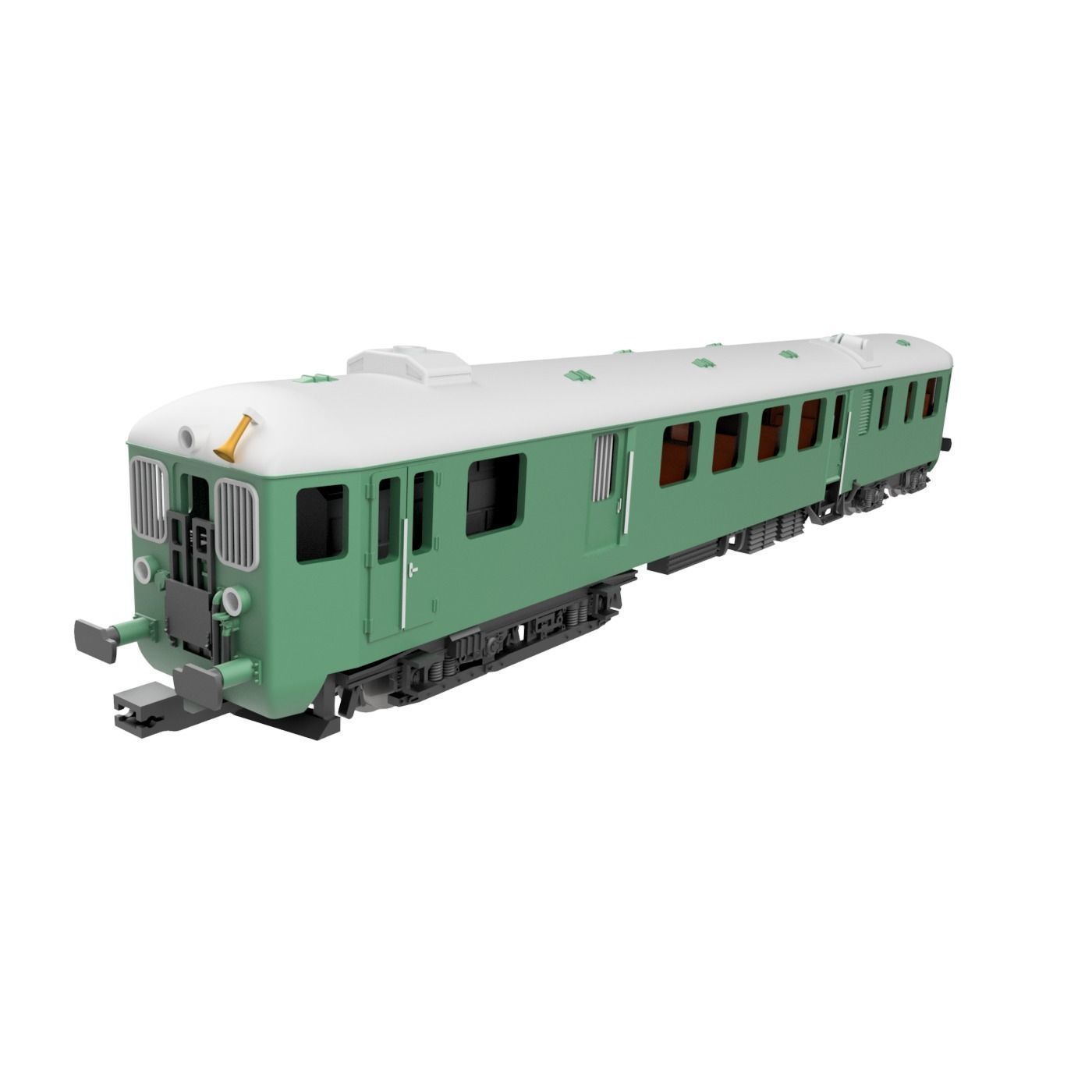 MAV Bbmot railcar 3D print model - TT scale 3D print model_1