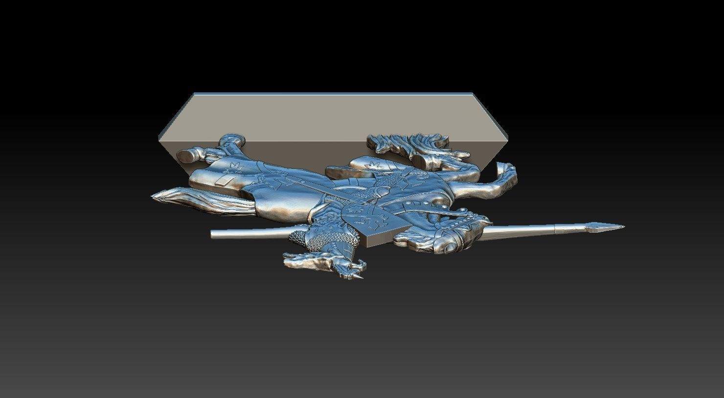 EQUESTRIAN KNIGHT 1 3D print model_22