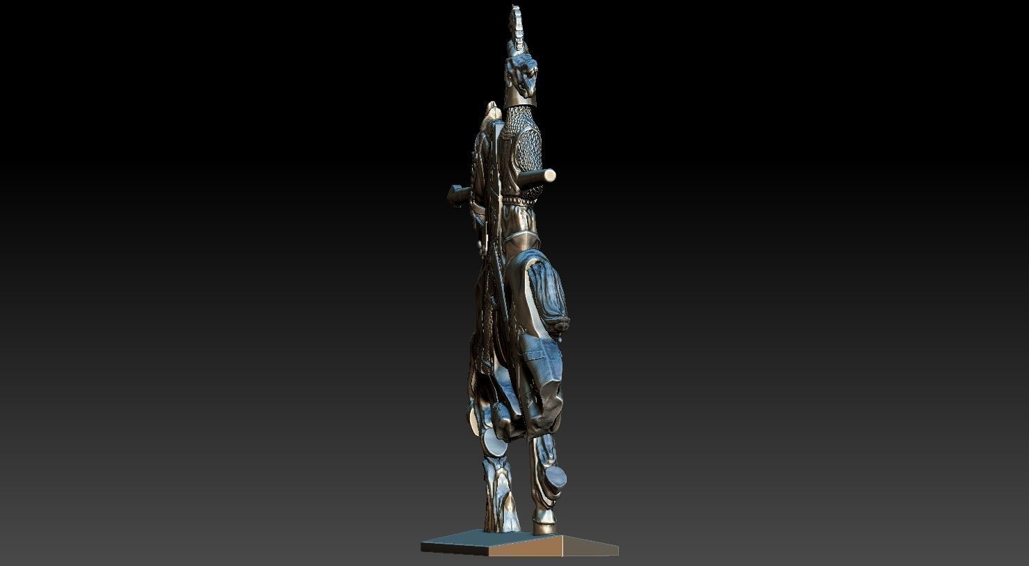 EQUESTRIAN KNIGHT 1 3D print model_8