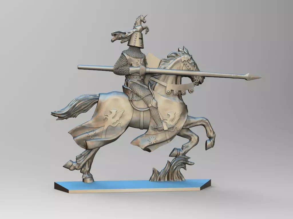 EQUESTRIAN KNIGHT 1 3D print model_0