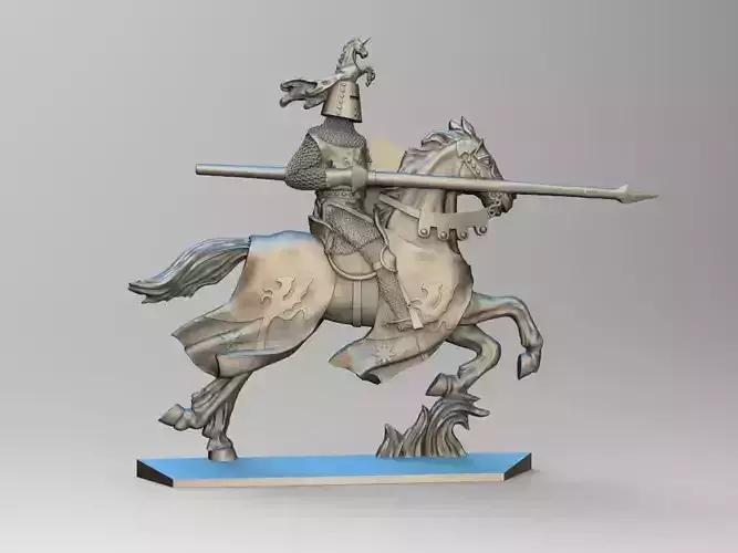 EQUESTRIAN KNIGHT 1 3D print model