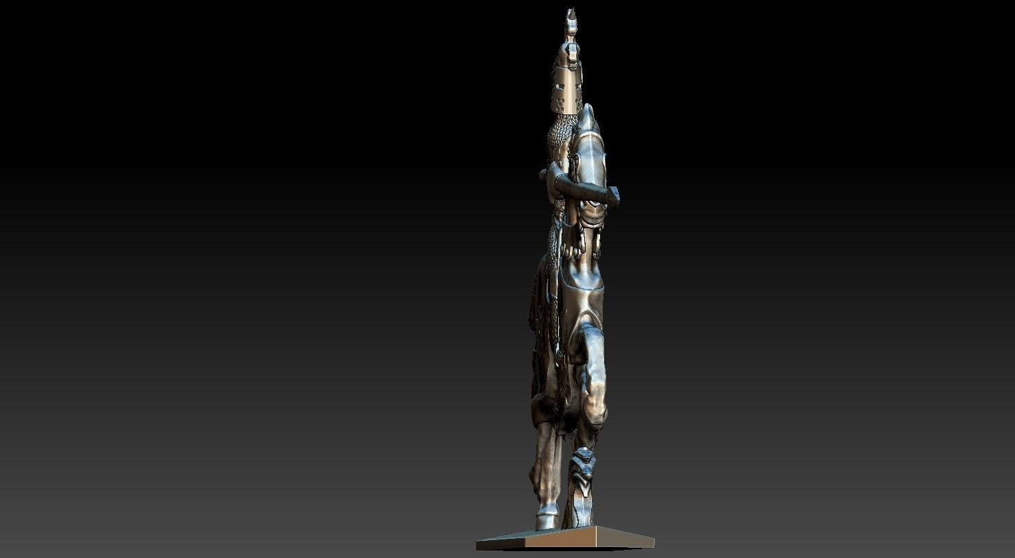 EQUESTRIAN KNIGHT 1 3D print model_26
