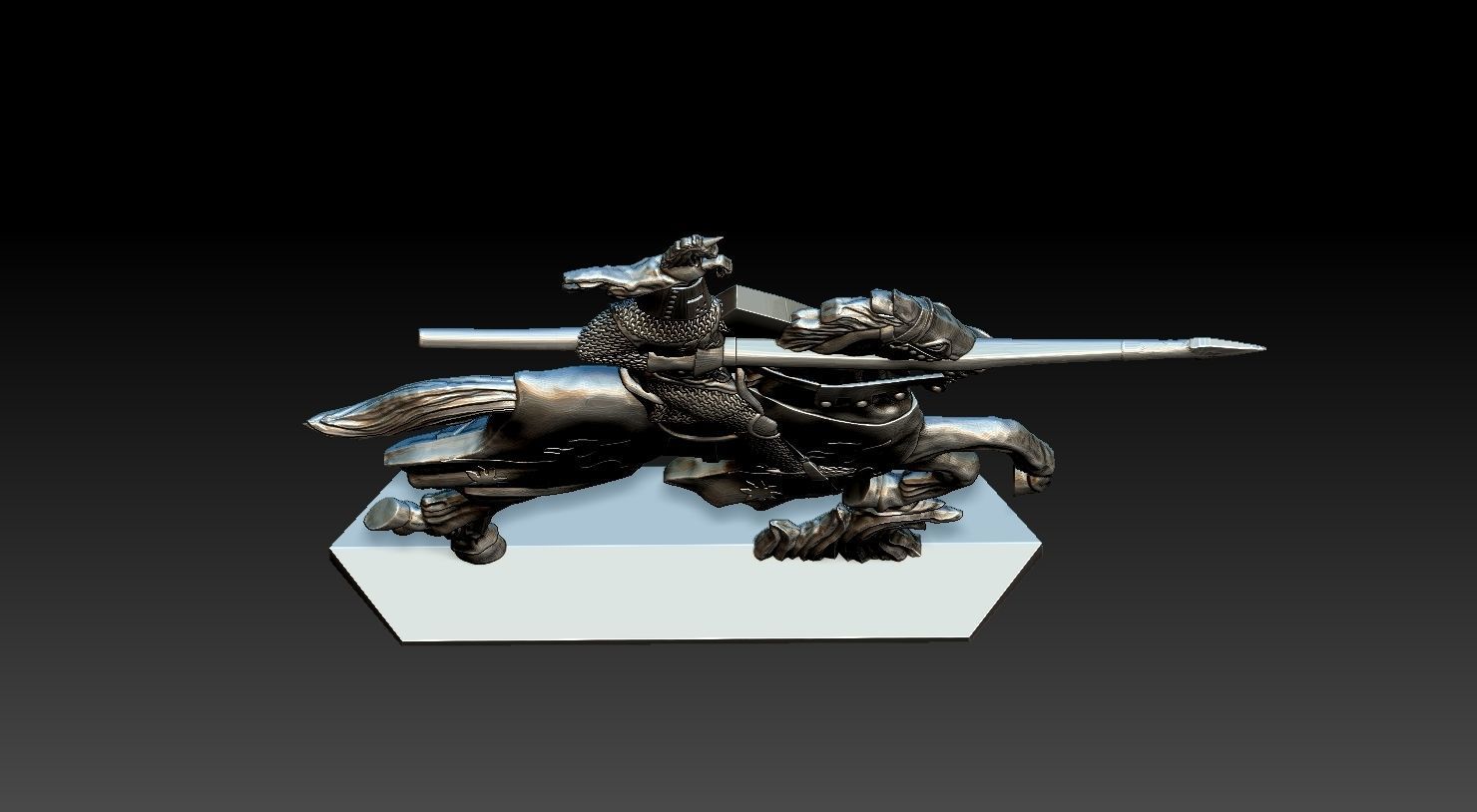 EQUESTRIAN KNIGHT 1 3D print model_21