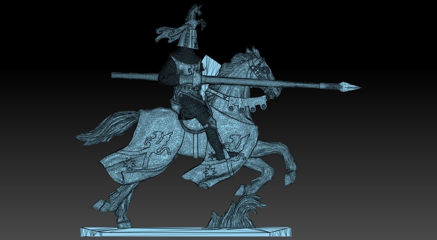 EQUESTRIAN KNIGHT 1 3D print model_14