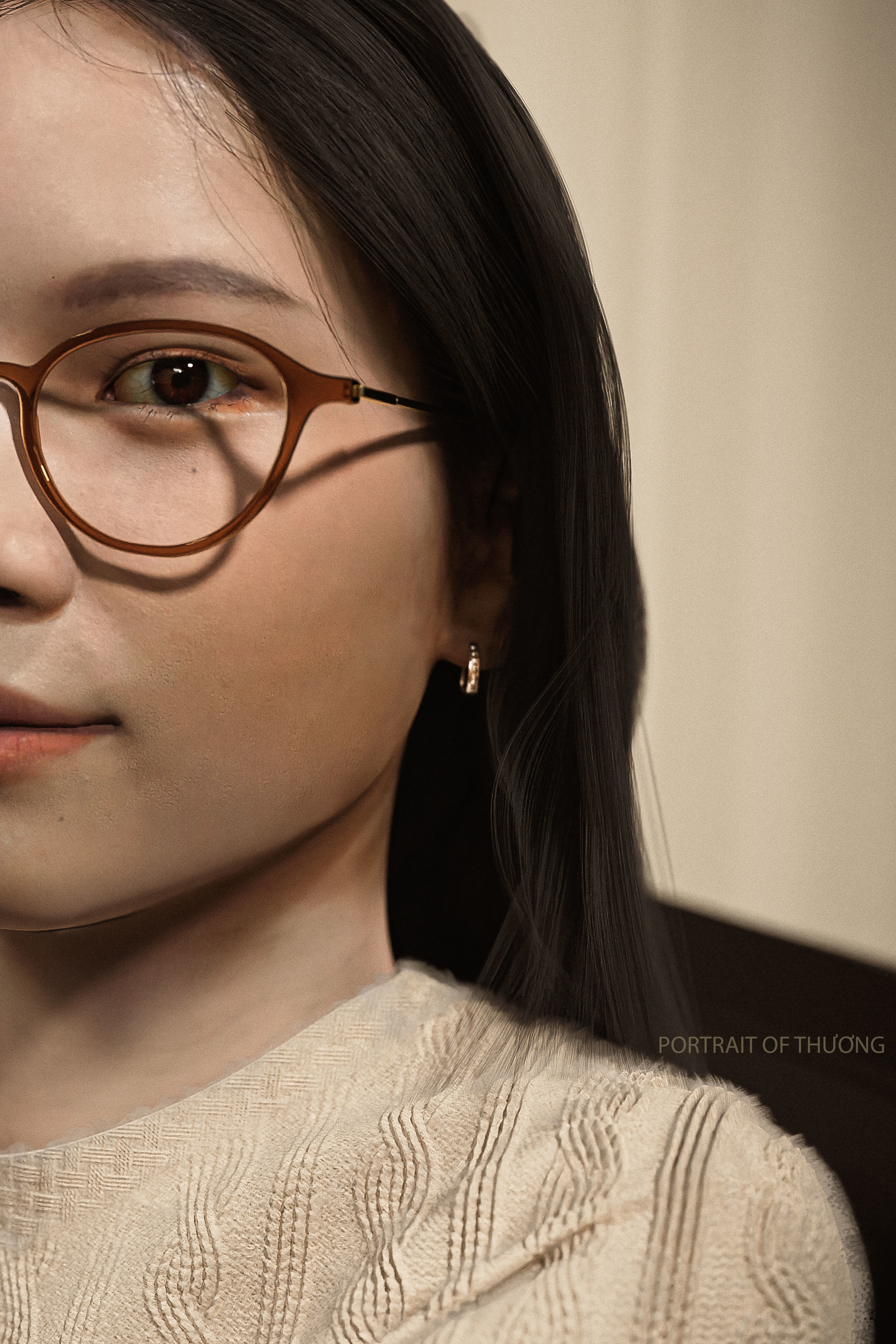 potrait of female 3D model_2