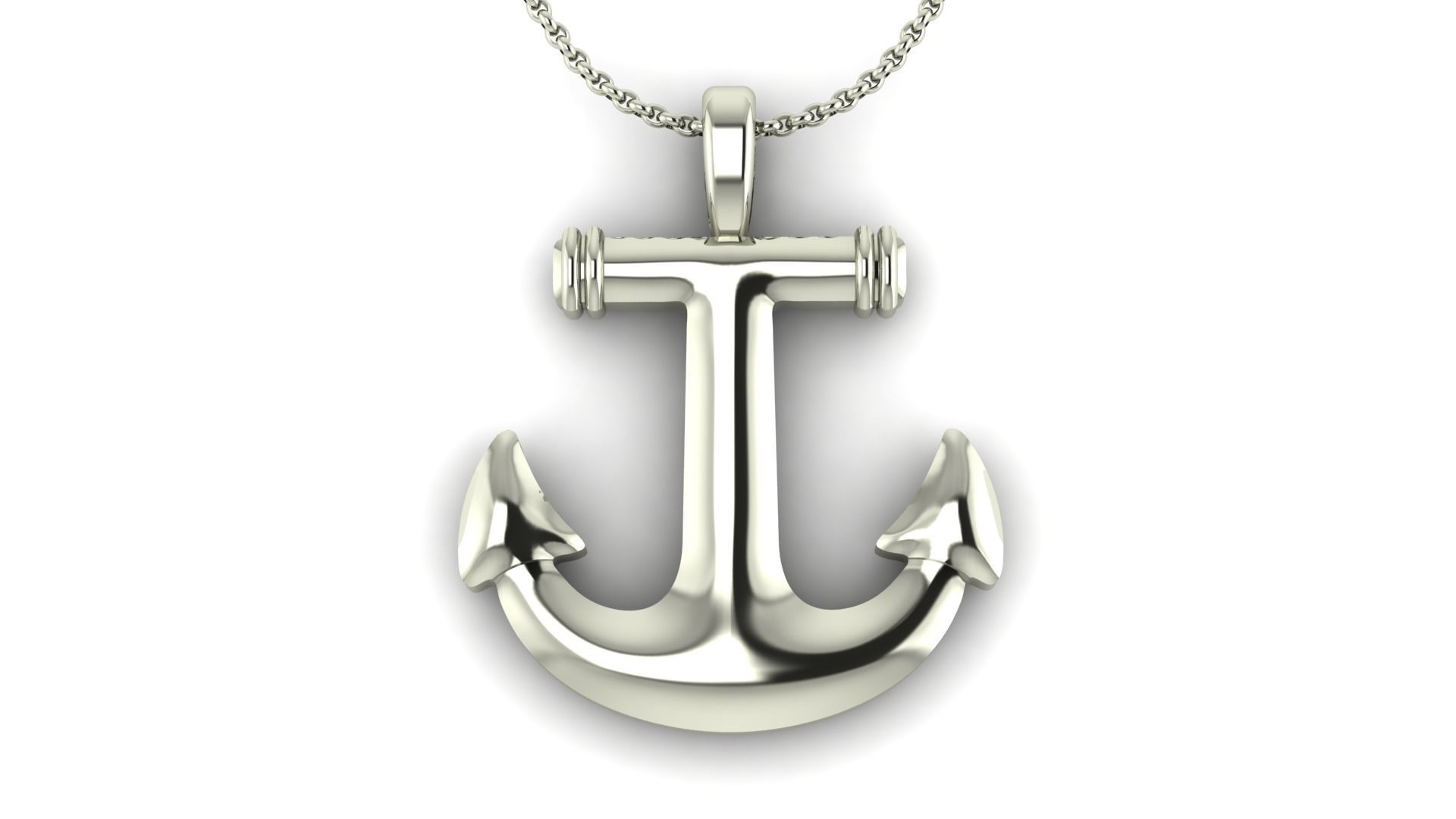 Beautiful anchor design template for pendant Print 3D print model_1