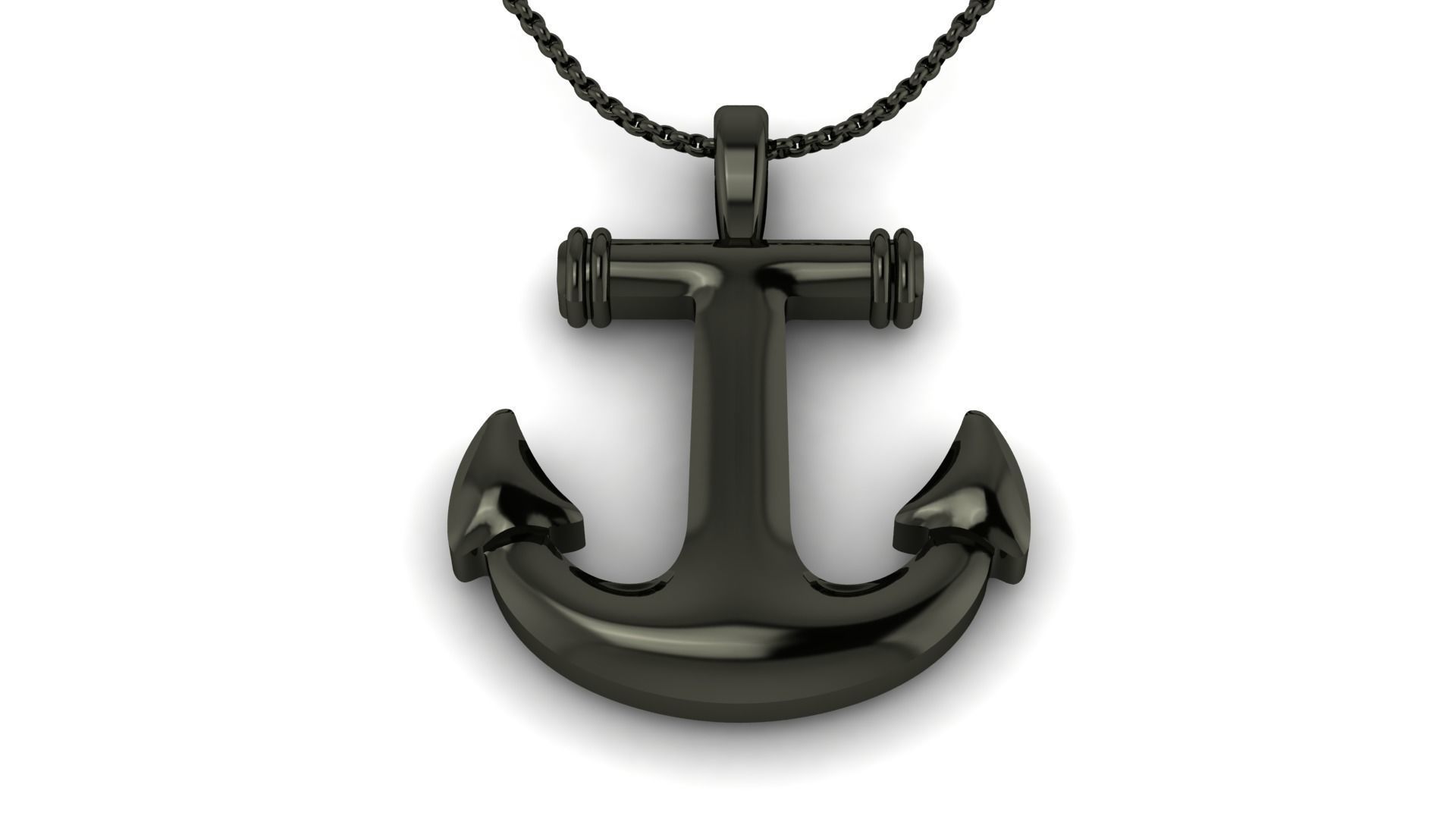 Beautiful anchor design template for pendant Print 3D print model_2