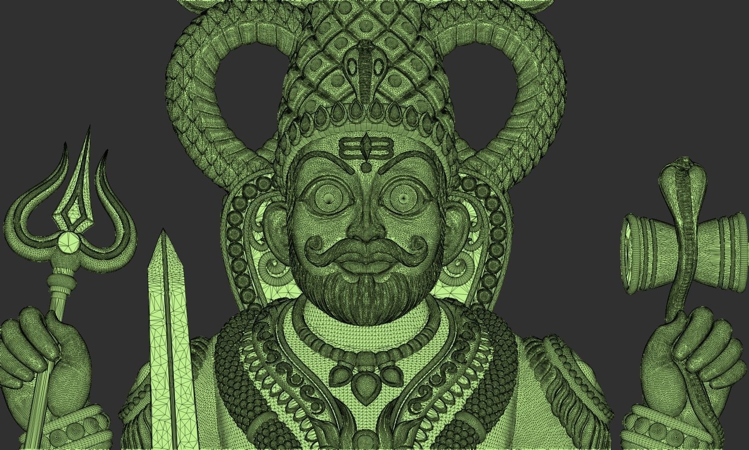 Mallanaswamy statue of lord ganesha 3D print model_11