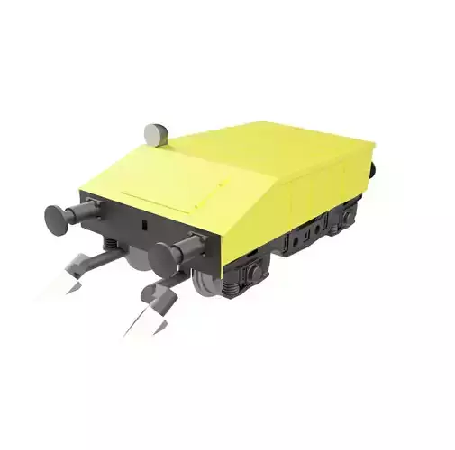 HLS snow melter car of MAV - TT scale 3D print model