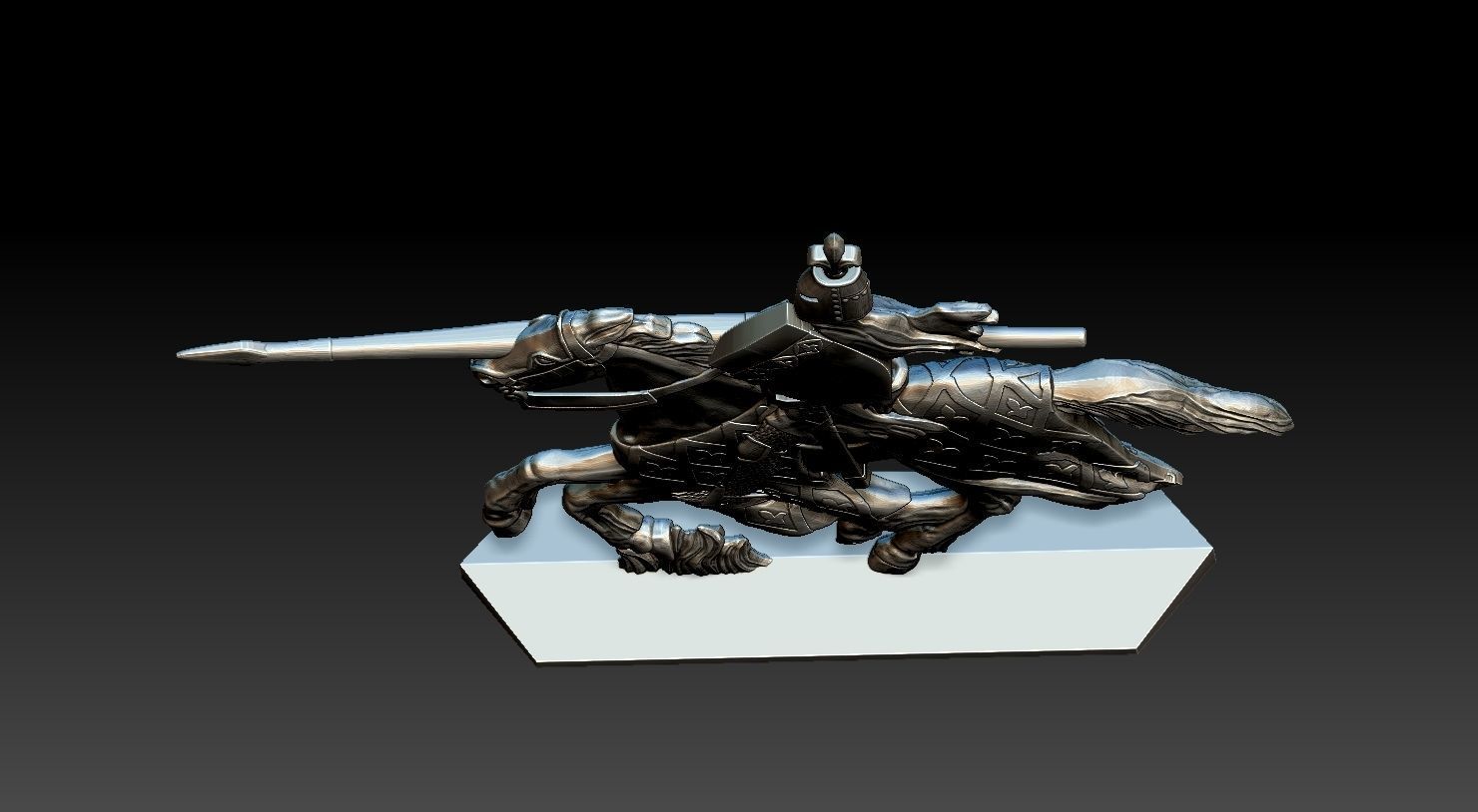 EQUESTRIAN KNIGHT 2 3D print model_17