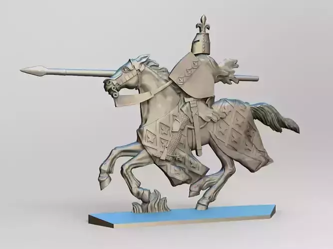 EQUESTRIAN KNIGHT 2 3D print model