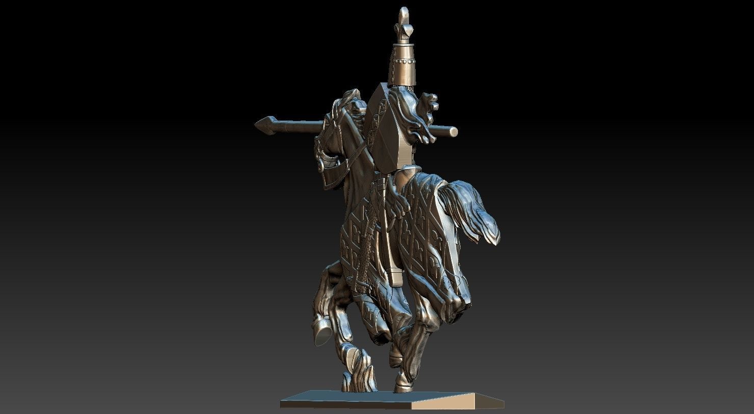 EQUESTRIAN KNIGHT 2 3D print model_21