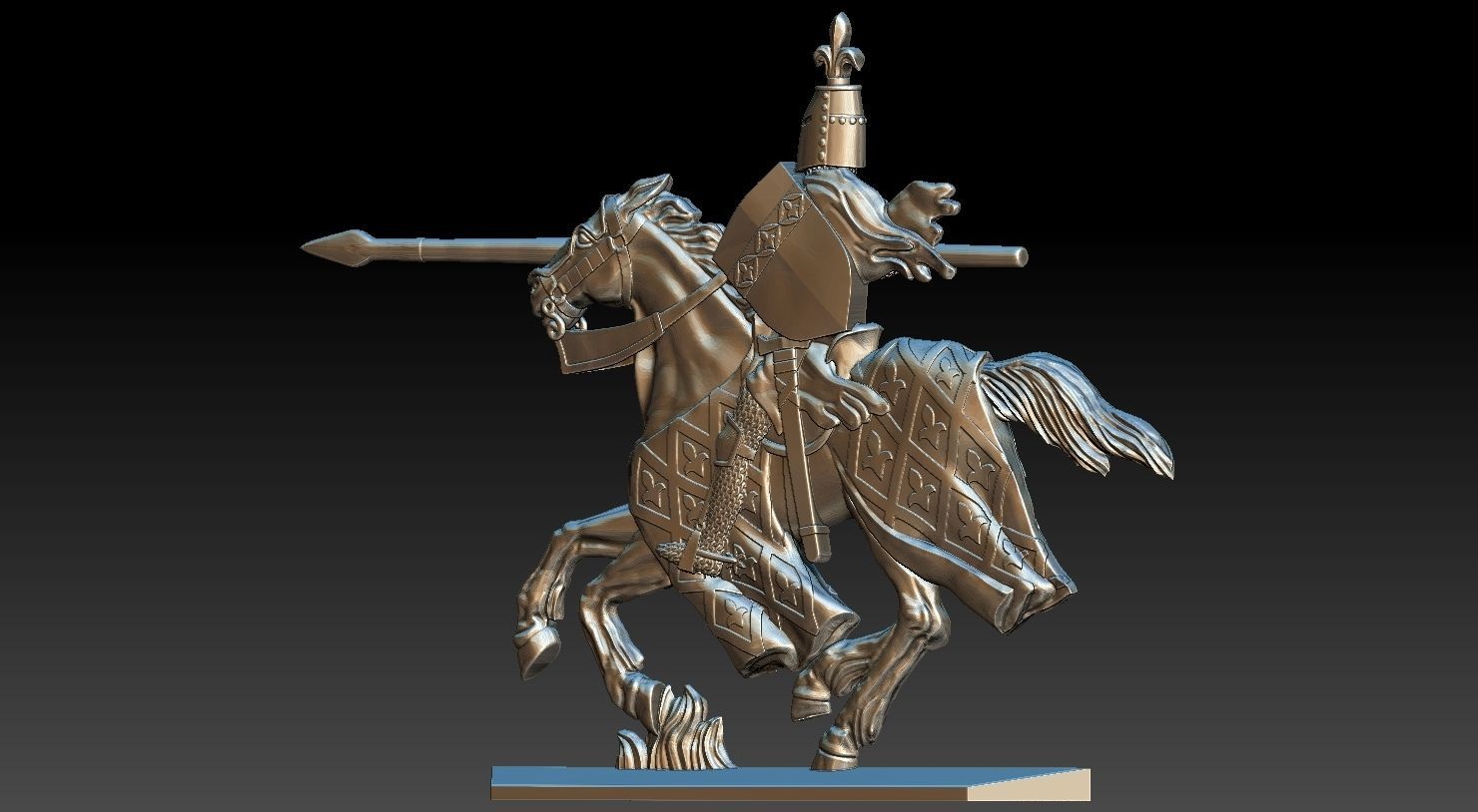 EQUESTRIAN KNIGHT 2 3D print model_19