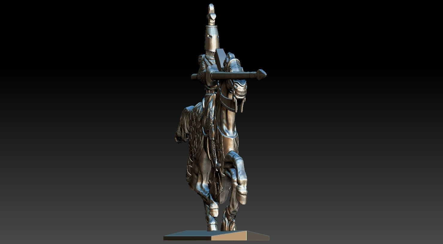 EQUESTRIAN KNIGHT 2 3D print model_10