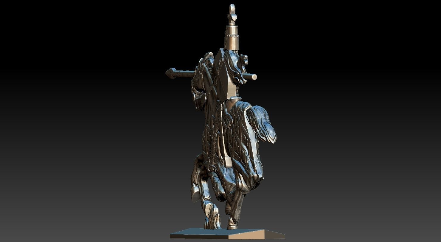 EQUESTRIAN KNIGHT 2 3D print model_22