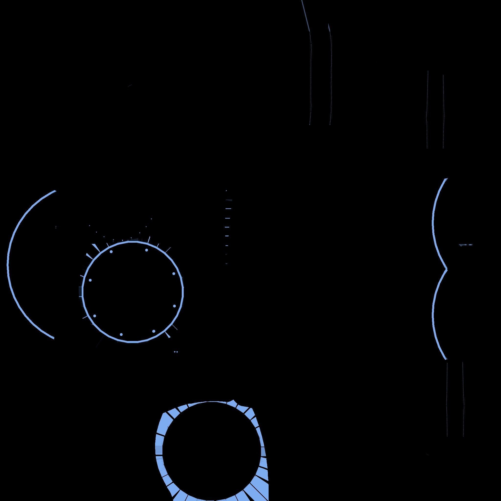 SciFi Facility D03 Blue - Sci Fi Exterior Design Low-poly 3D model_22
