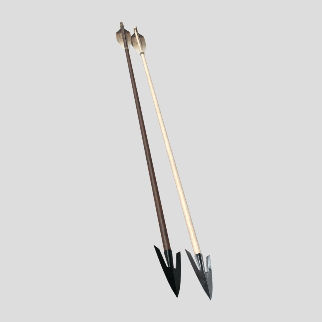 Wooden Arrow 4 Low-poly 3D model_9