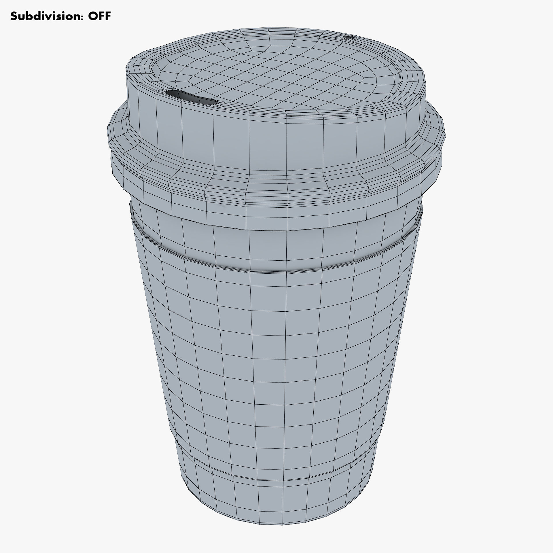 Paper Coffee Cup 8ozU 240ml v 1 3D model_9