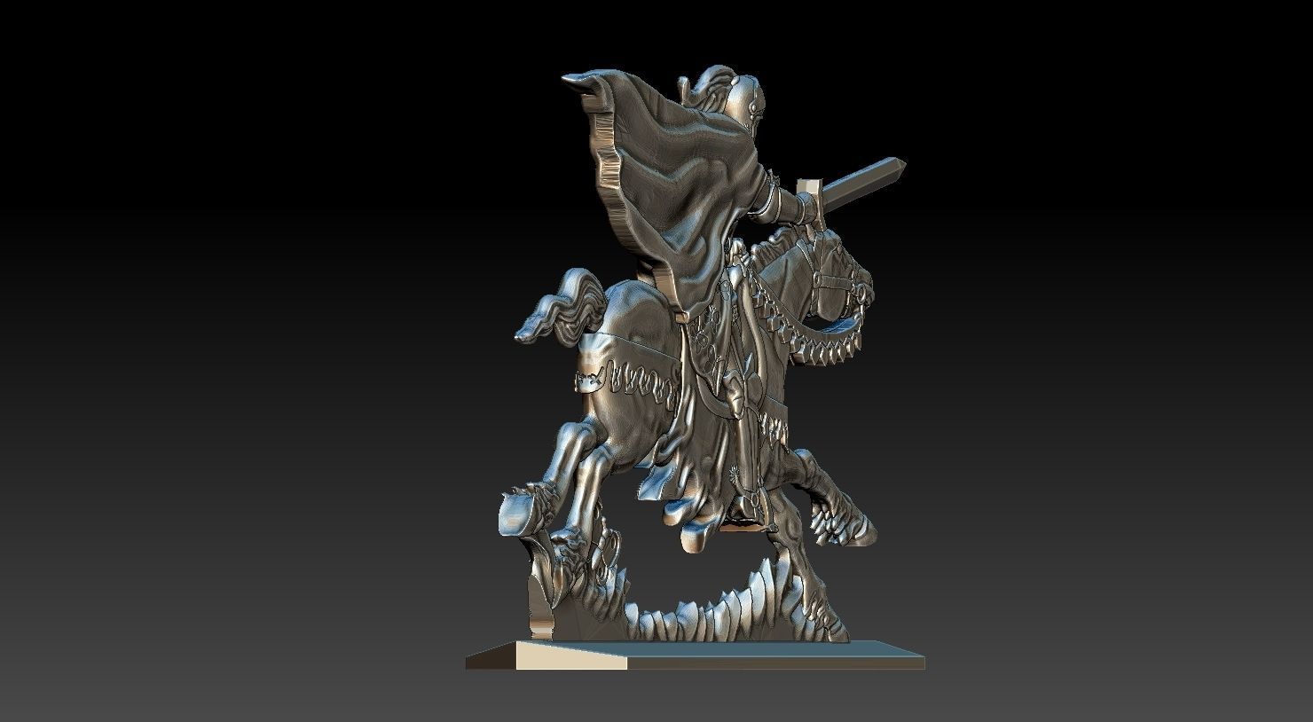 EQUESTRIAN KNIGHT 3 3D print model_5
