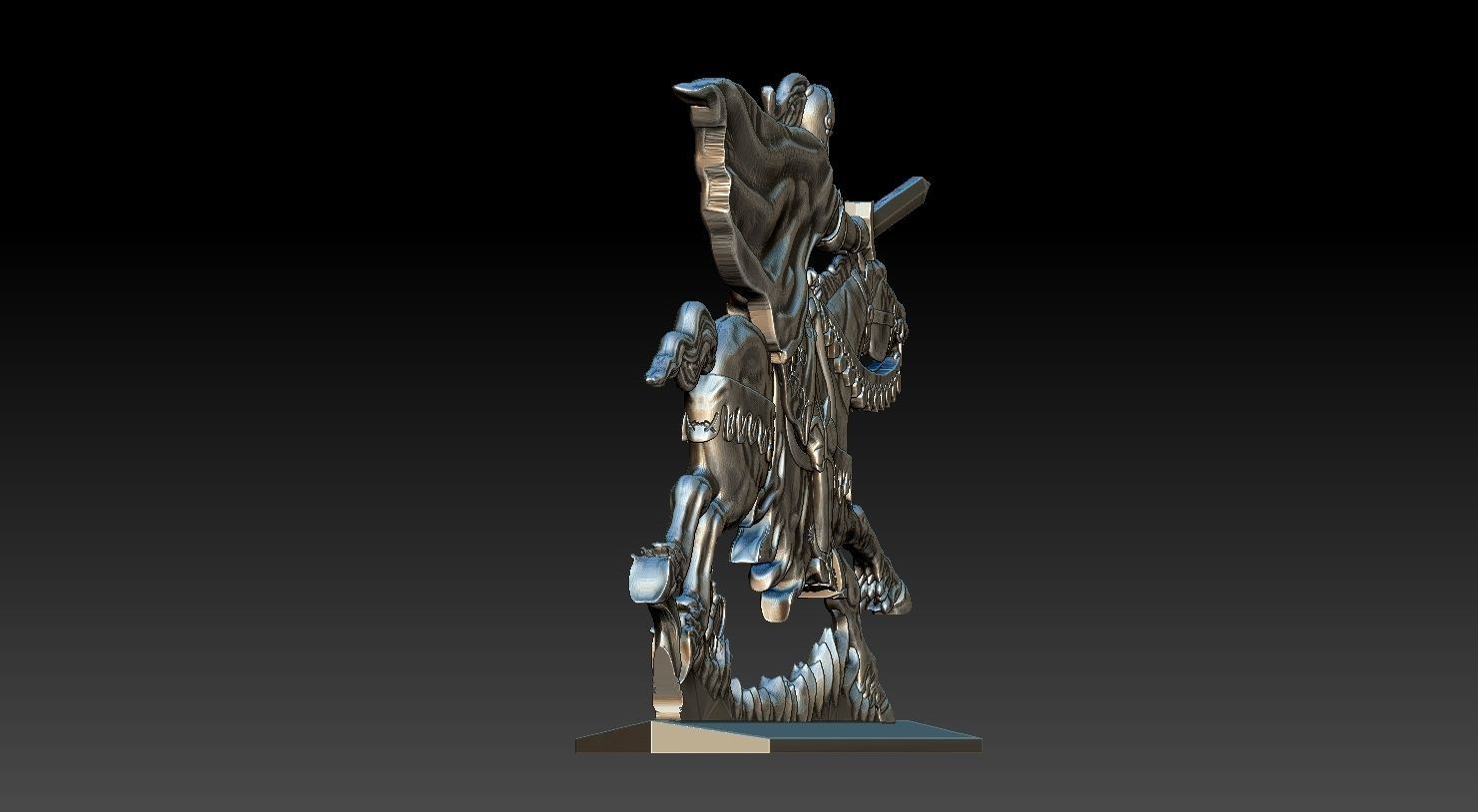 EQUESTRIAN KNIGHT 3 3D print model_4