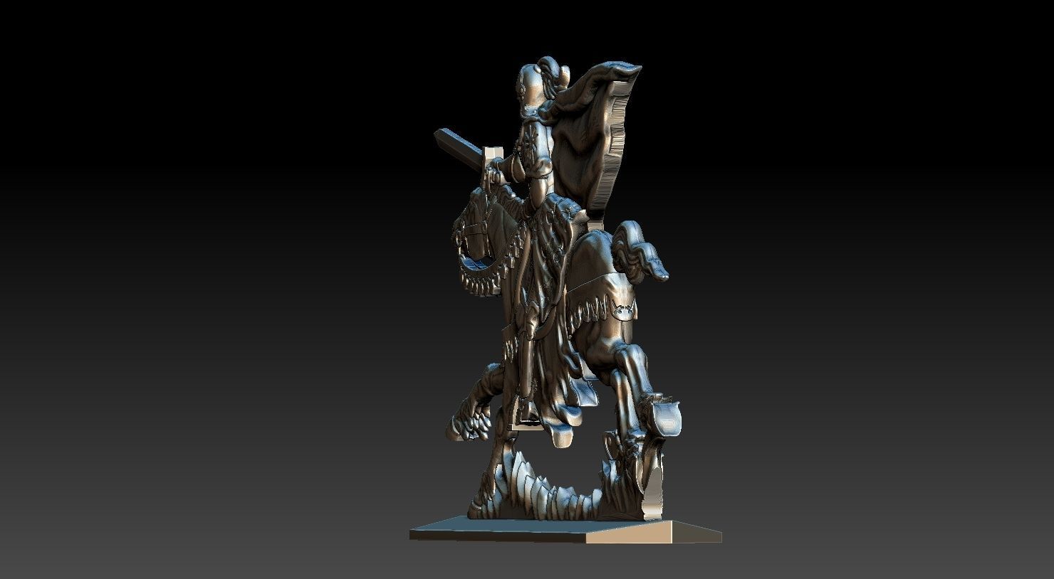EQUESTRIAN KNIGHT 3 3D print model_27