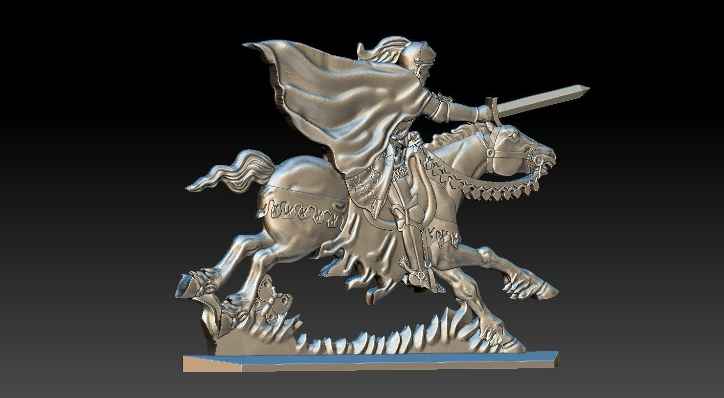 EQUESTRIAN KNIGHT 3 3D print model_8