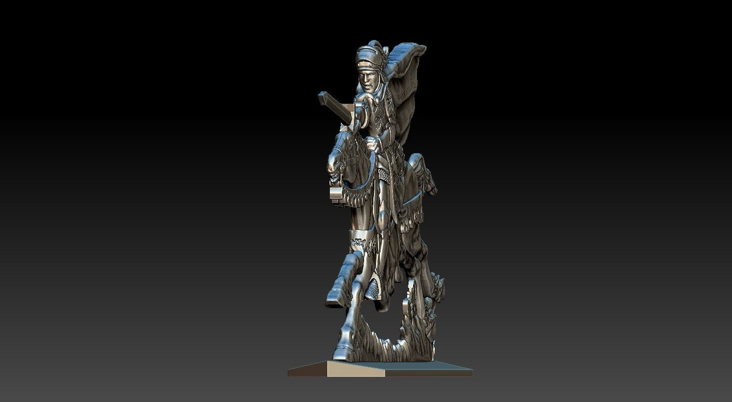 EQUESTRIAN KNIGHT 3 3D print model_16