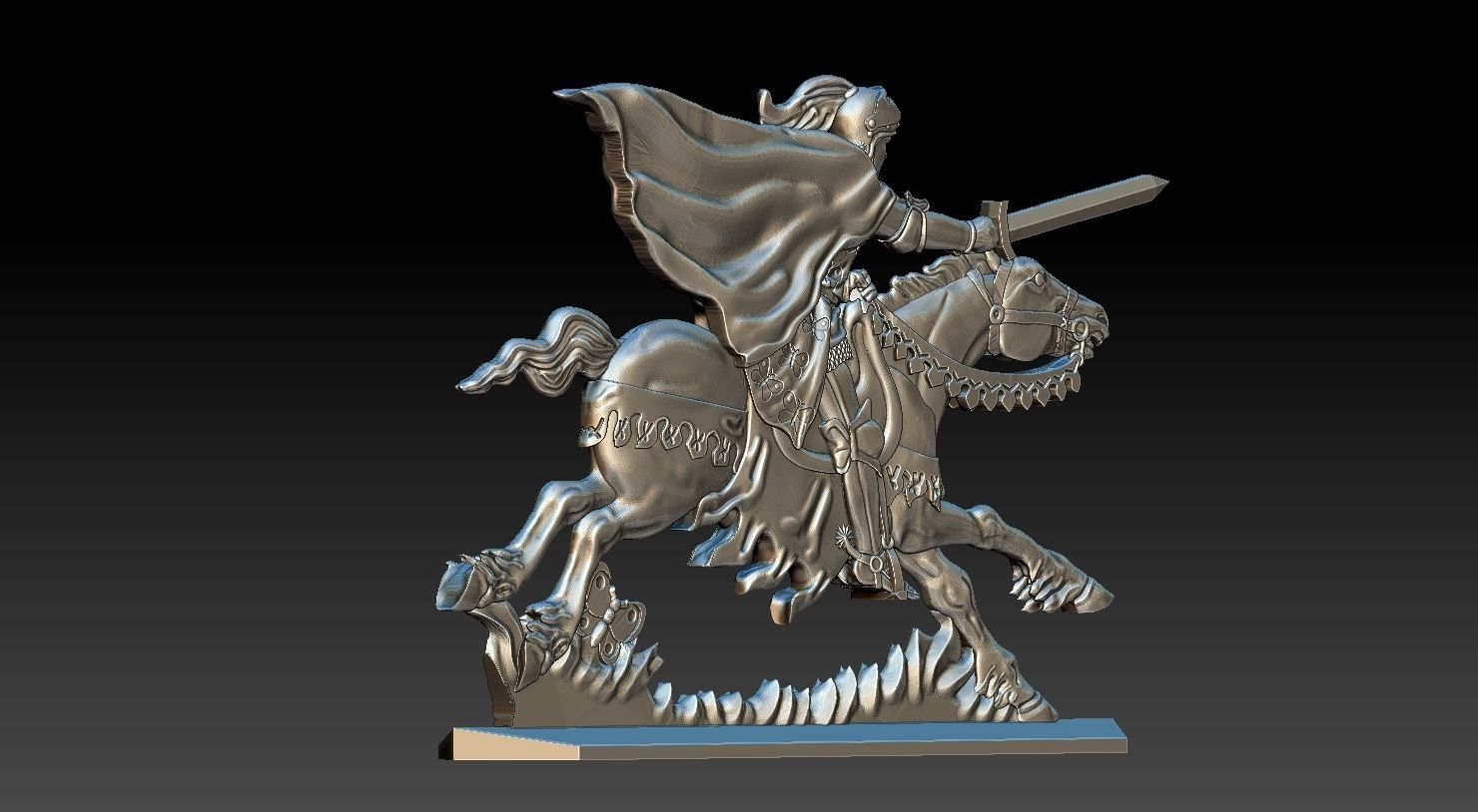 EQUESTRIAN KNIGHT 3 3D print model_7