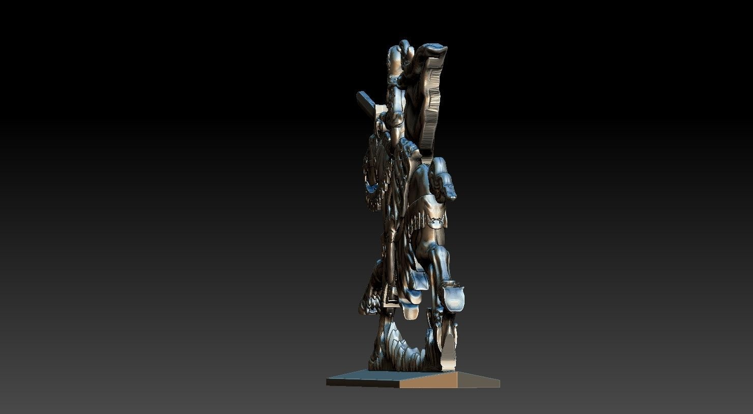 EQUESTRIAN KNIGHT 3 3D print model_28