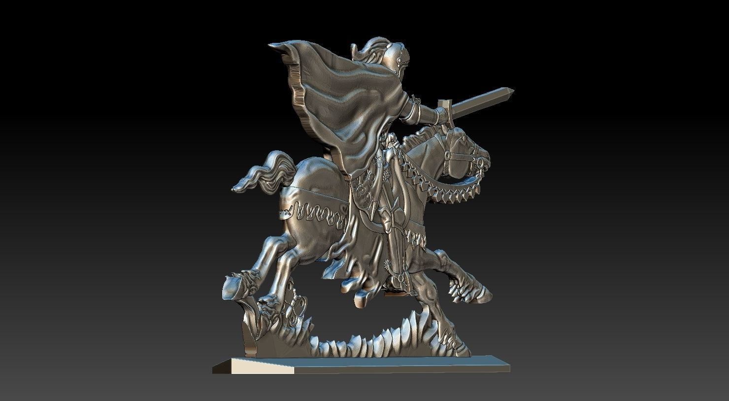 EQUESTRIAN KNIGHT 3 3D print model_6