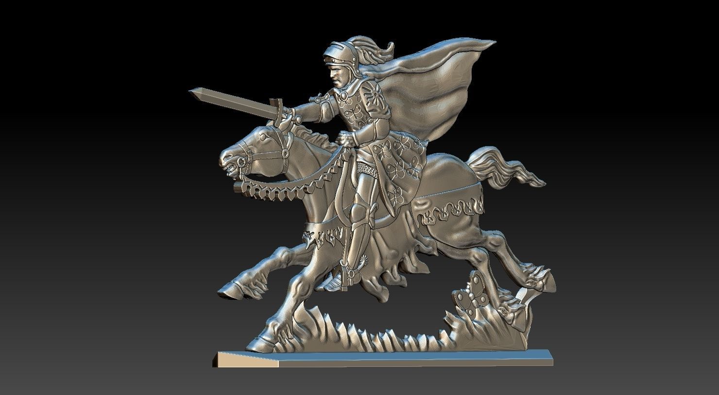 EQUESTRIAN KNIGHT 3 3D print model_18