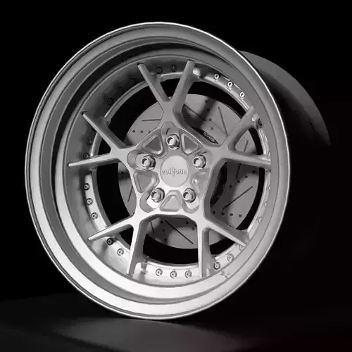KPS - 3 Piece Wheels - Game Ready Low-poly 3D model