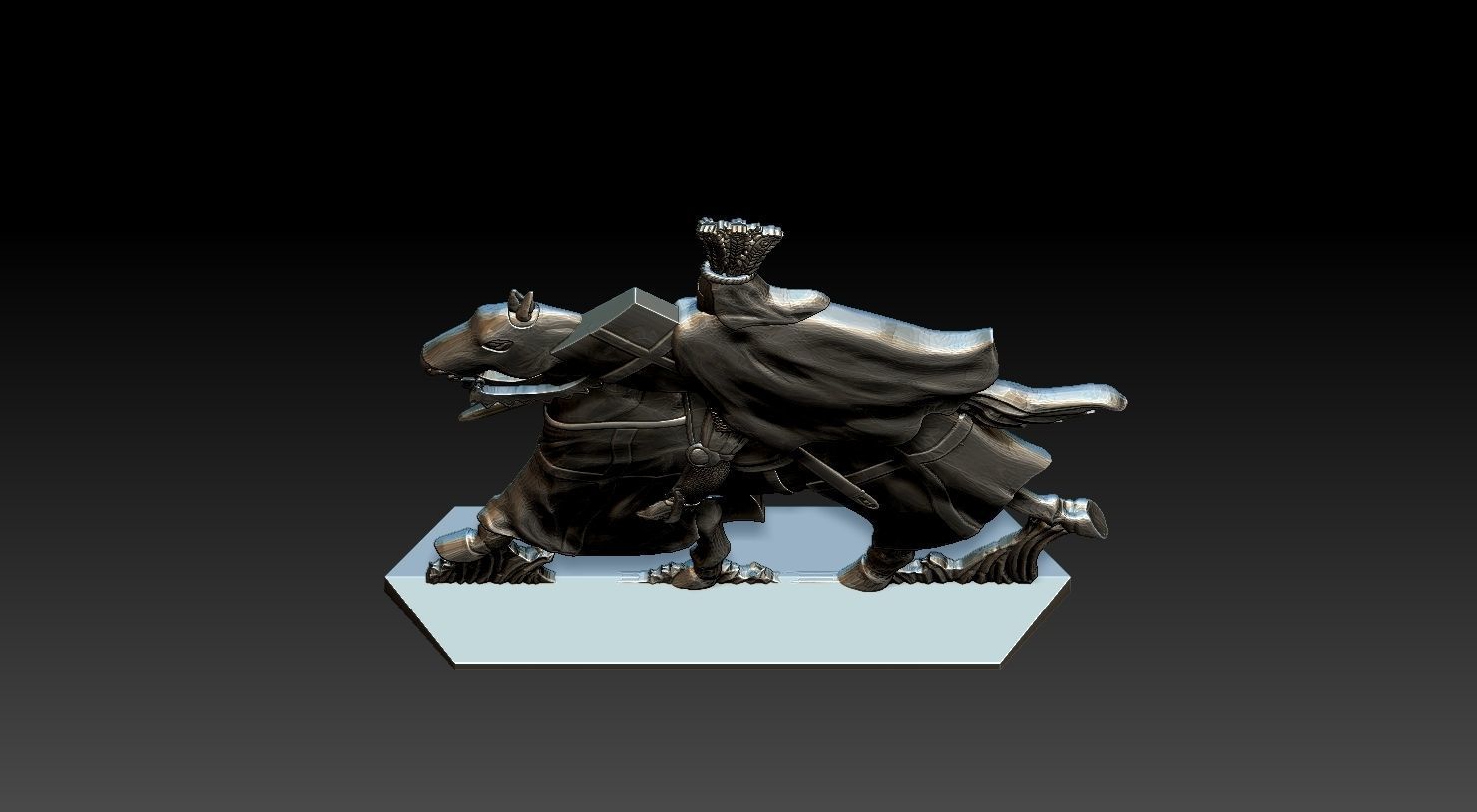 EQUESTRIAN KNIGHT 4 3D print model_21