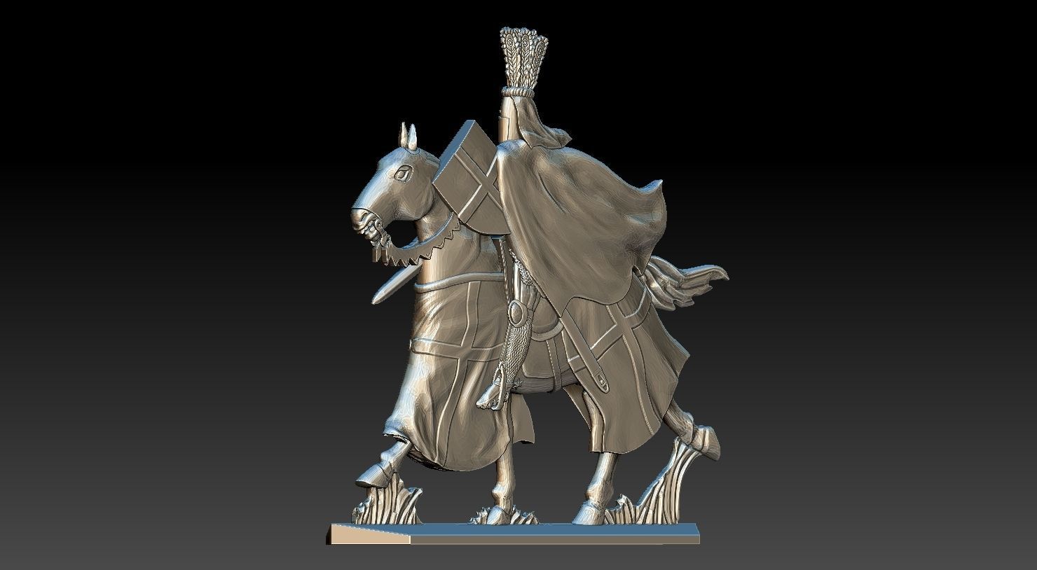 EQUESTRIAN KNIGHT 4 3D print model_3