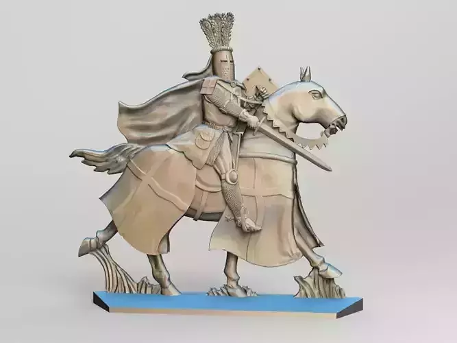 EQUESTRIAN KNIGHT 4 3D print model