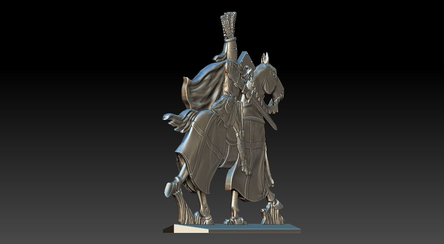 EQUESTRIAN KNIGHT 4 3D print model_15