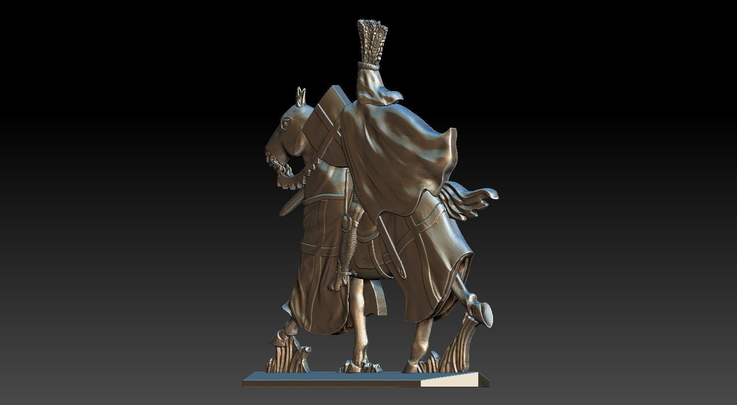 EQUESTRIAN KNIGHT 4 3D print model_9
