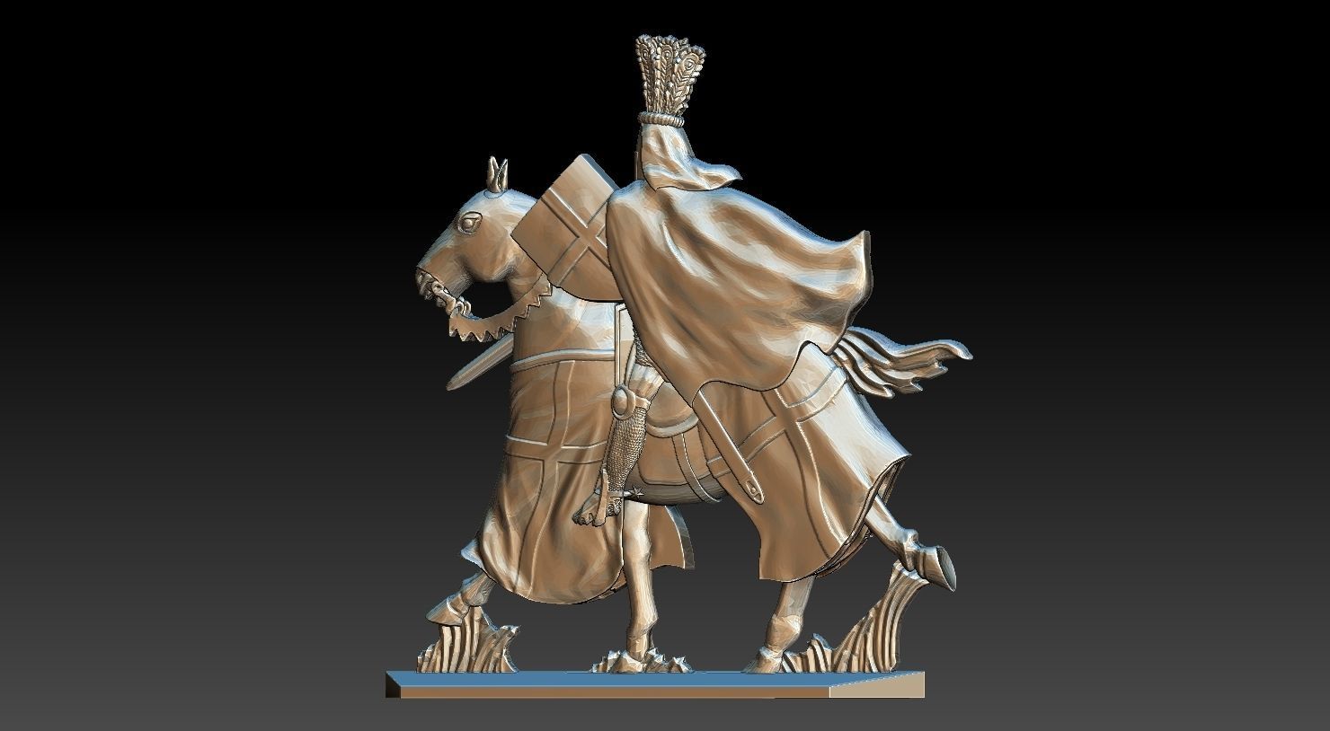 EQUESTRIAN KNIGHT 4 3D print model_8