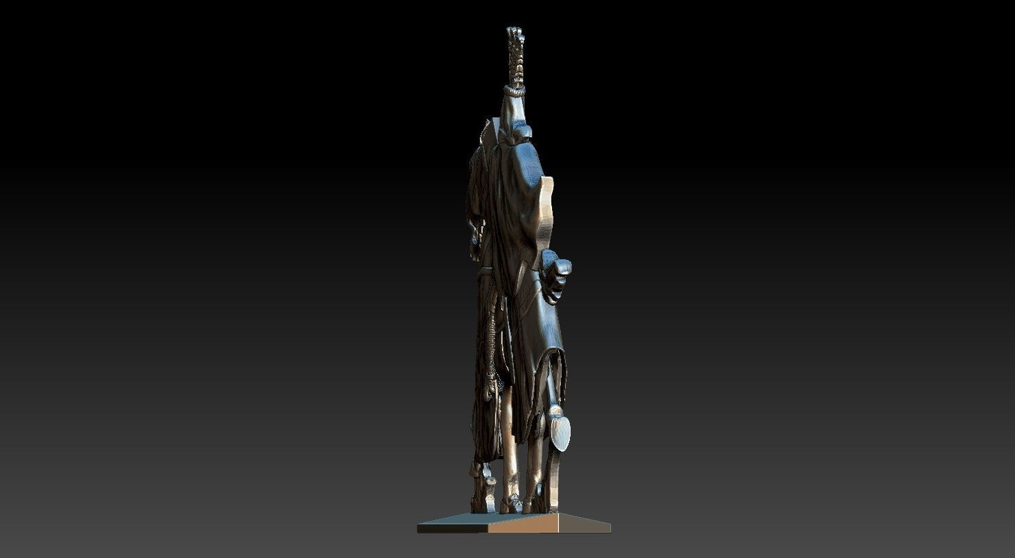 EQUESTRIAN KNIGHT 4 3D print model_11