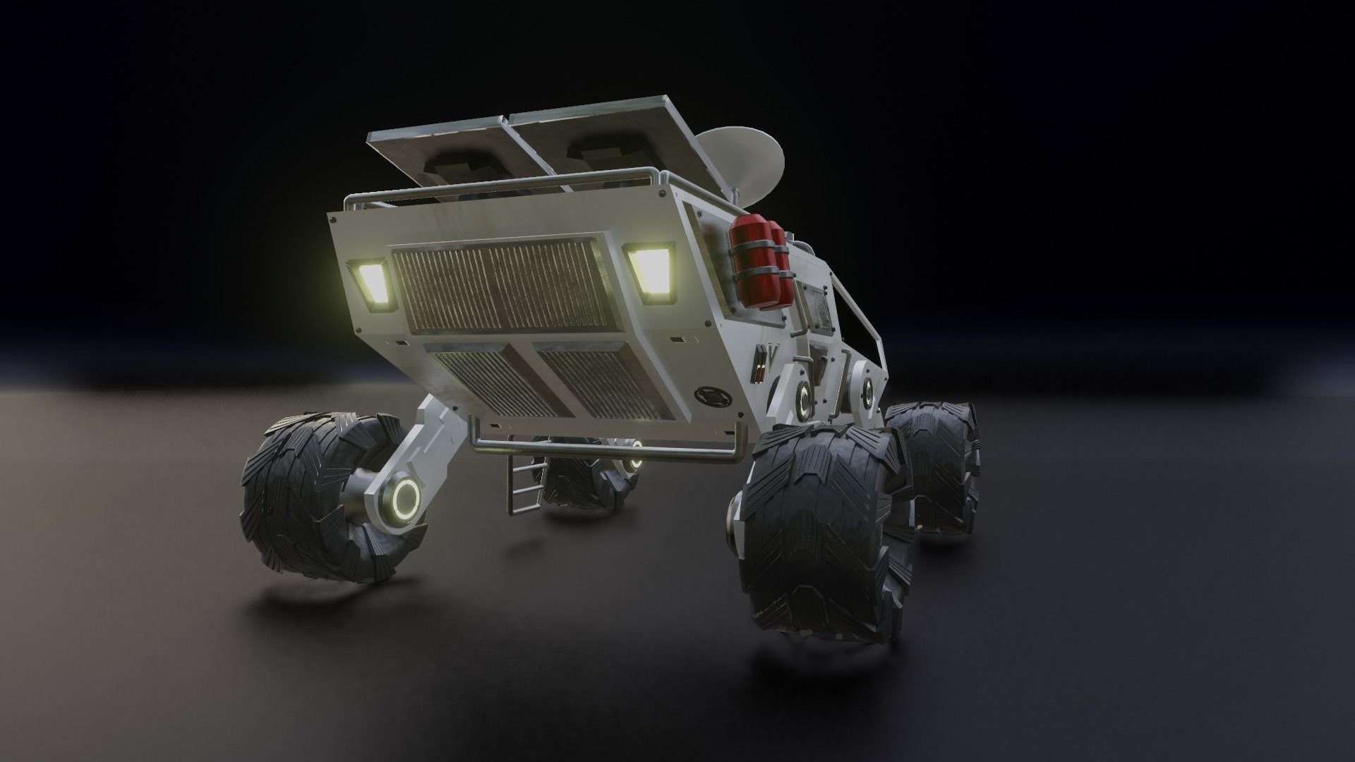 Mars Rover Low-poly 3D model_8