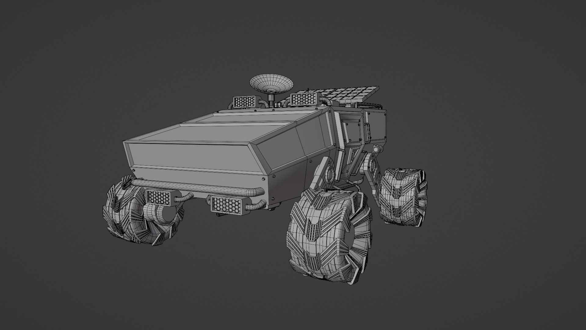 Mars Rover Low-poly 3D model_18