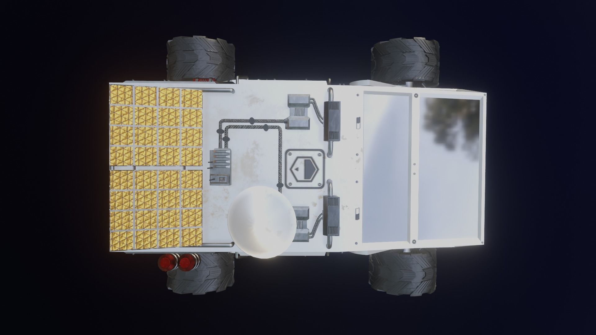 Mars Rover Low-poly 3D model_10